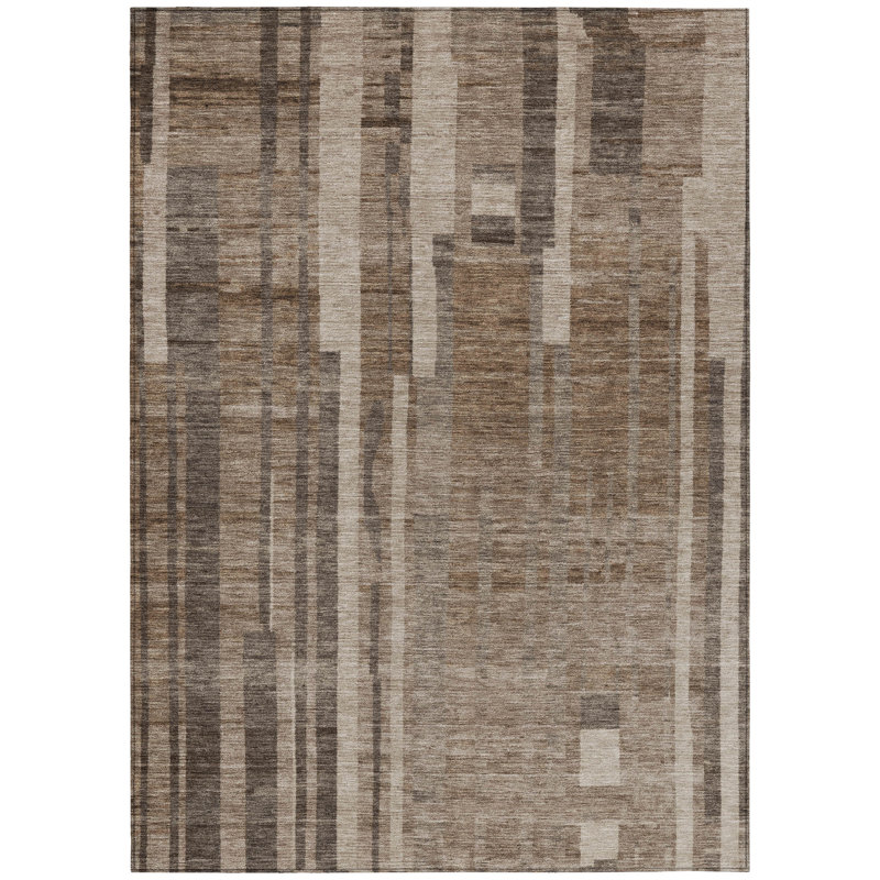 Esmara Brown Washable Indoor-Outdoor Rug - , 3' x 5'