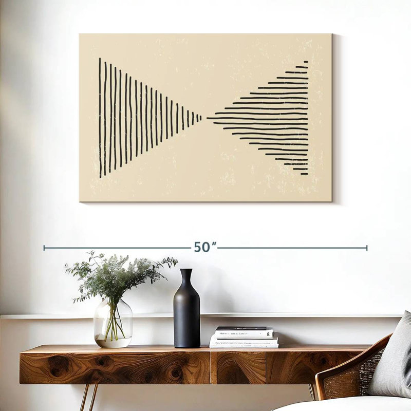 Avery Triangle abstrait, H 26 po x l 39 po