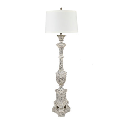 Lampe sur pied 67 "avec abat-jour blanc Lafayette 67"