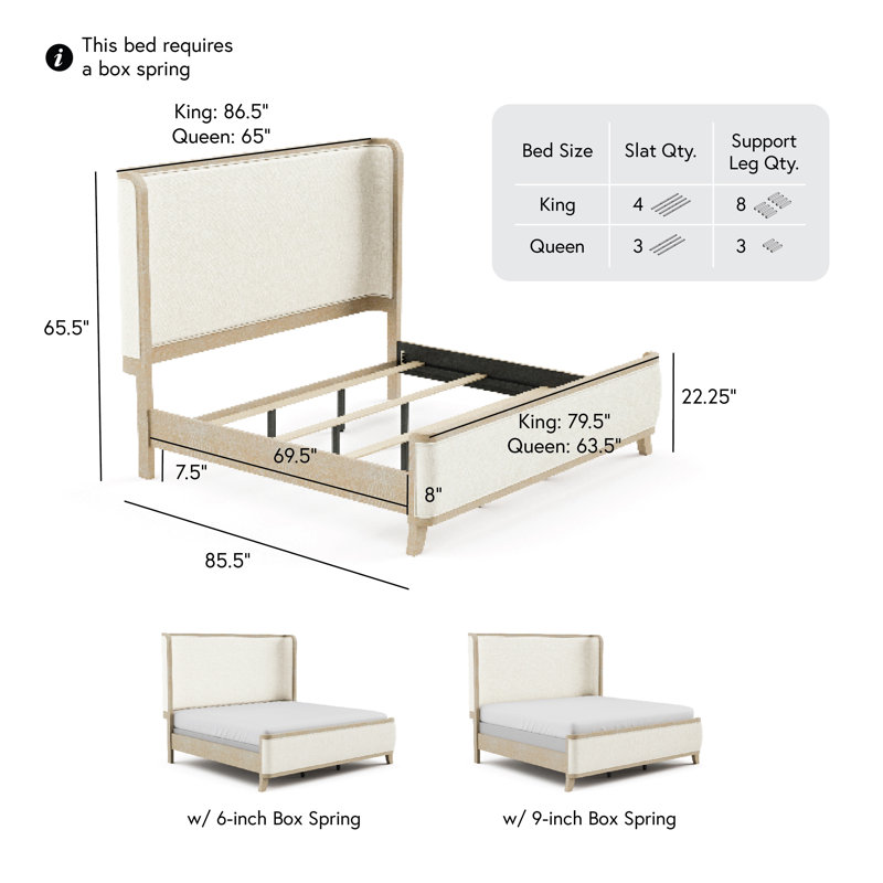 Stanger Bedroom Set, King, 3 Pieces: Bed, 2 Nightstands