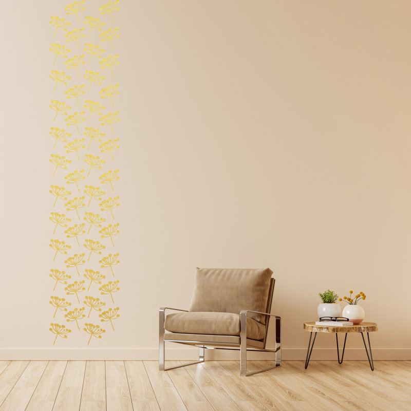 Adhésif décoratif pissenlit, Jaune foncé
