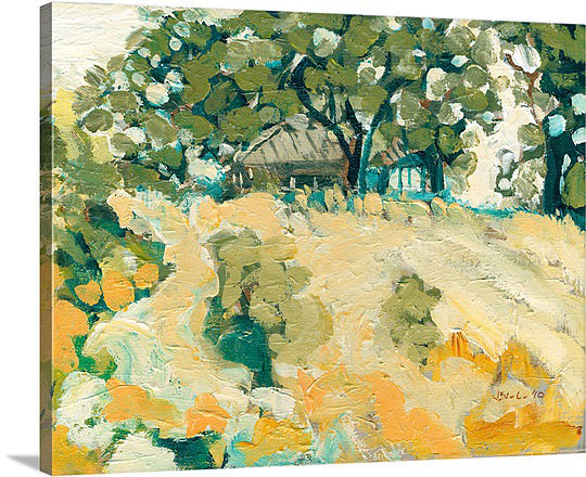 «Noleen A Morning Walk», reproduction d'art sur toile, H 24 po x l 30 po x P 1,25 po
