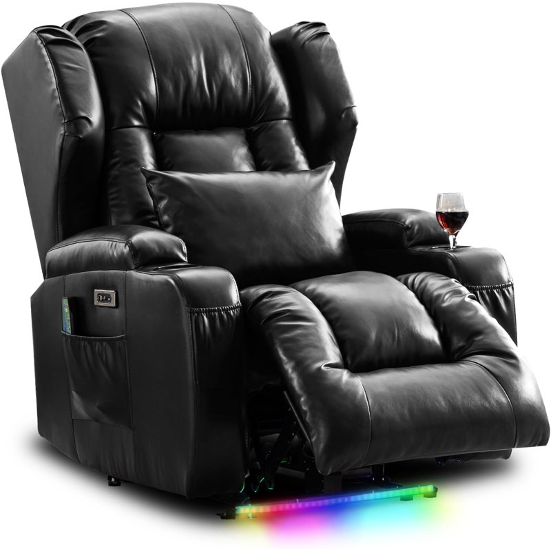 Fauteuil inclinable Barberie, Noir