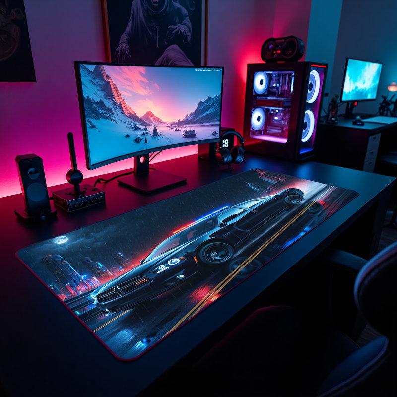 Polyester Desk Pad, 23.6x13.8