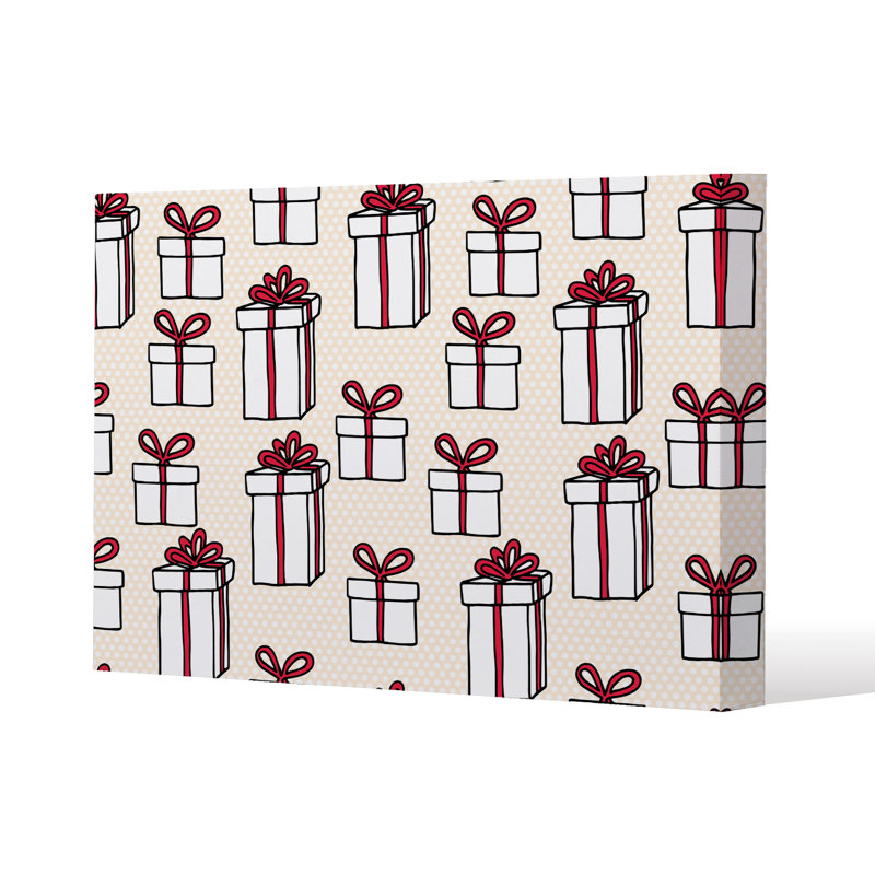 Simple Pattern - Wrapped Canvas Print, 41cm H x 41cm W