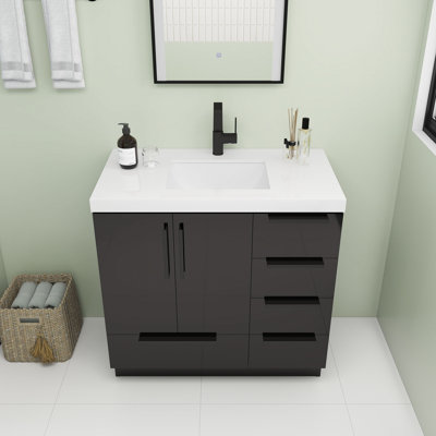 Pickfair 36" Free Standing Vanity With Acrylic Sink