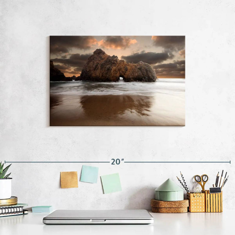 Gillard Big Sur Beach Sunset, 8" H x 12" W