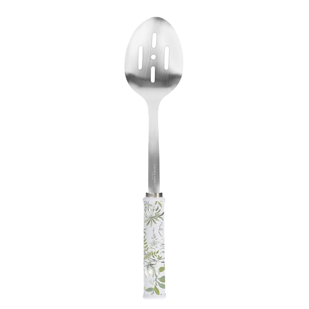 B&Q -  Pendeford Sage Parterre 13-Inch Stainless Steel Slotted Spoon With Ergonomic Ceramic Handle  Durable And Stylish Kitchen Utensil - Image 3