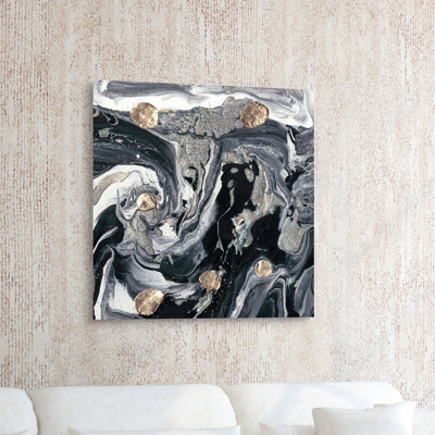 Ebony & Ivory B - Painting on Glass
