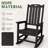 Outdoor All-weather HDPE Adirondack Rocker Chairs with Comfort High Backrest-117807830