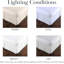 Jupe de lit plissée Vilano de Southshore Fine Linens, en microfibre doublement brossée, retombée de 38 cm (15 pouces), lavable à la machine, format Queen, blanc éclatant-912812026-912812030