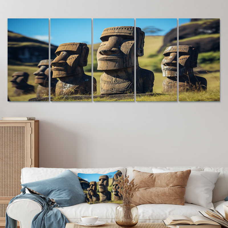 Ensemble d'art décoratif mural 5 pièces, H 28 po x l 60 po