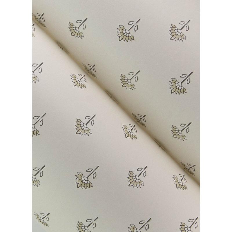 Papier peint floral Surdiva, Ivoire ivoire