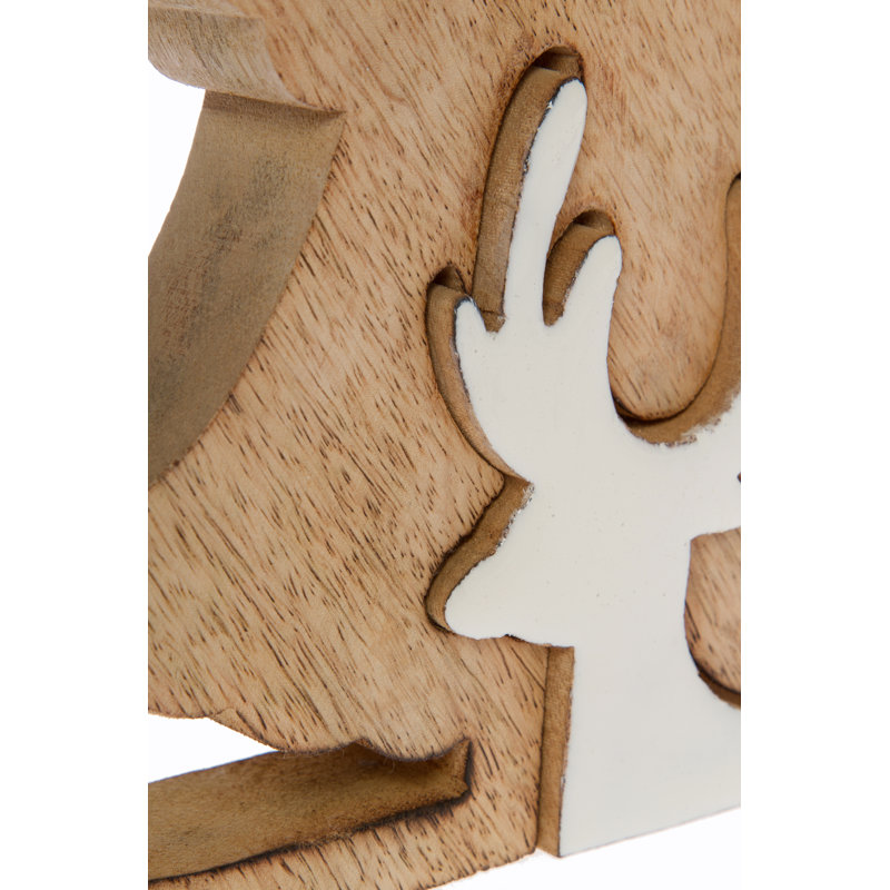 Star-Topped Tree Puzzle Christmas Figurine, Large