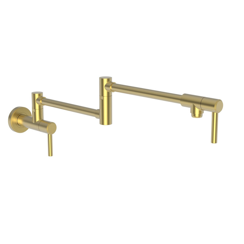 Seager Wall Mount Pot Filler, Satin Gold (PVD)