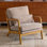 Fauteuil en chenille Mid-Century