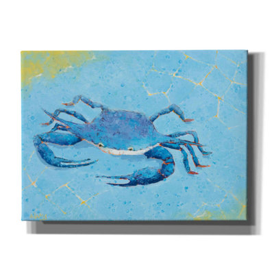 Crabe V - peinture sur toile tendue