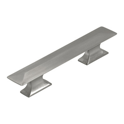 Poignée rectangulaire de la collection Bungalow - 3 po et 3-3 / 4 po Poignée d'armoire nickel satiné - Quincaillerie transitionnelle et côtière pour tiroirs et armoires