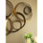 Gold Leaf Wall Feature Element, 38.5X22x4.2", Living Room Office Bedroom Adornment, Robust Metal Structure, Convenient To Install, 100% Iron 38.5X22x4.2" Ornamentation Piece, Decor, Build, Simple