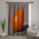 Rideaux orange en forme de poire, voilages de bouée et rideaux occultant - 1 panneau