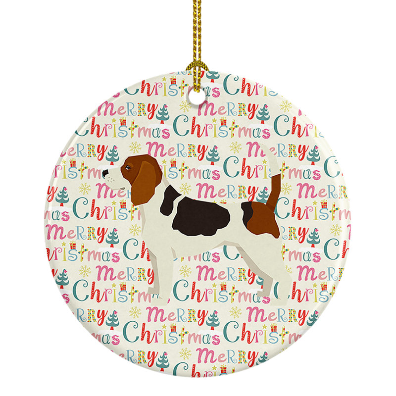 Ornement suspendu Beagle Merry Christmas