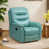 Cyan Faux Leather