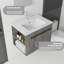 Meuble-lavabo flottant 30 po avec lavabo, porte à fermeture en douceur, lavabo en céramique, contreplaqué-1847171077-1847171083