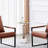 23" Tall Glass Top End Table
