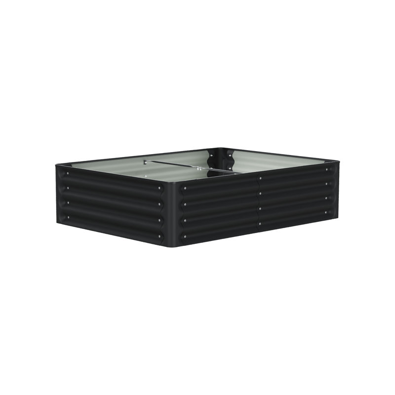 Raised Garden Bed, 30cm H x 120cm W x 90cm D, Black