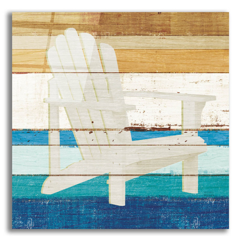«Beachscape IV» par Michael Mullan, art mural en verre acrylique