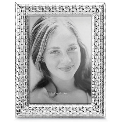 Watchband Silver 5" x 7" Photo Frame
