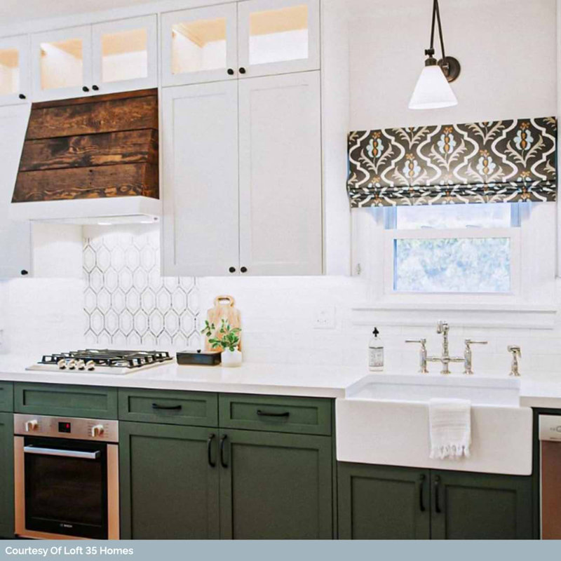 Infinity Hexagon Marble Tile, Ming Green Thassos/Linblue