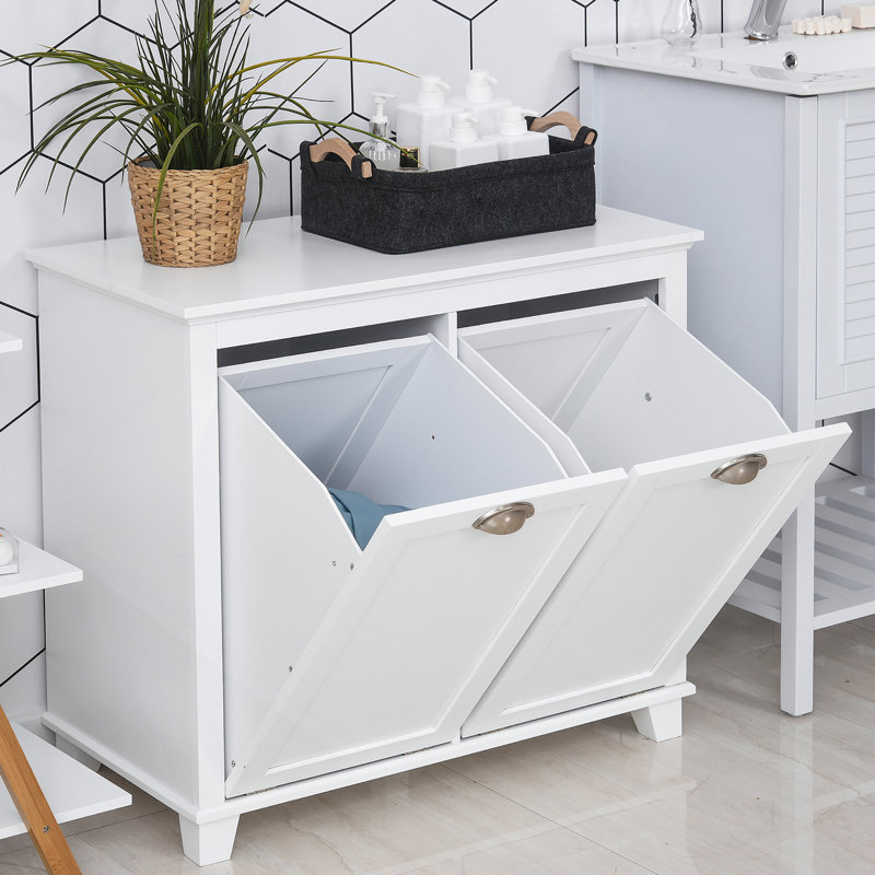 Armoire de salle de bain Tilt-Out, Blanc