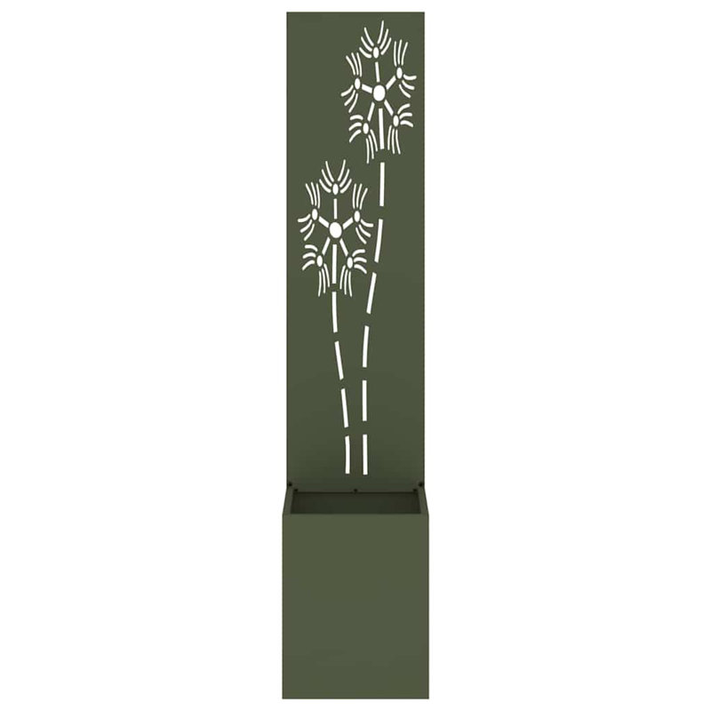 Planter Box, 140cm H x 32cm W x 32cm D, Olive Green