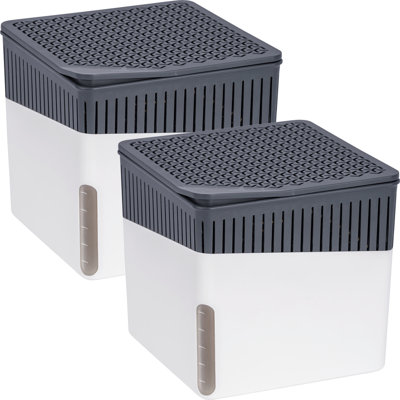 WENKO dehumidifier Mod. Cube, 500g, set of 2, for rooms up to approx. 40m³