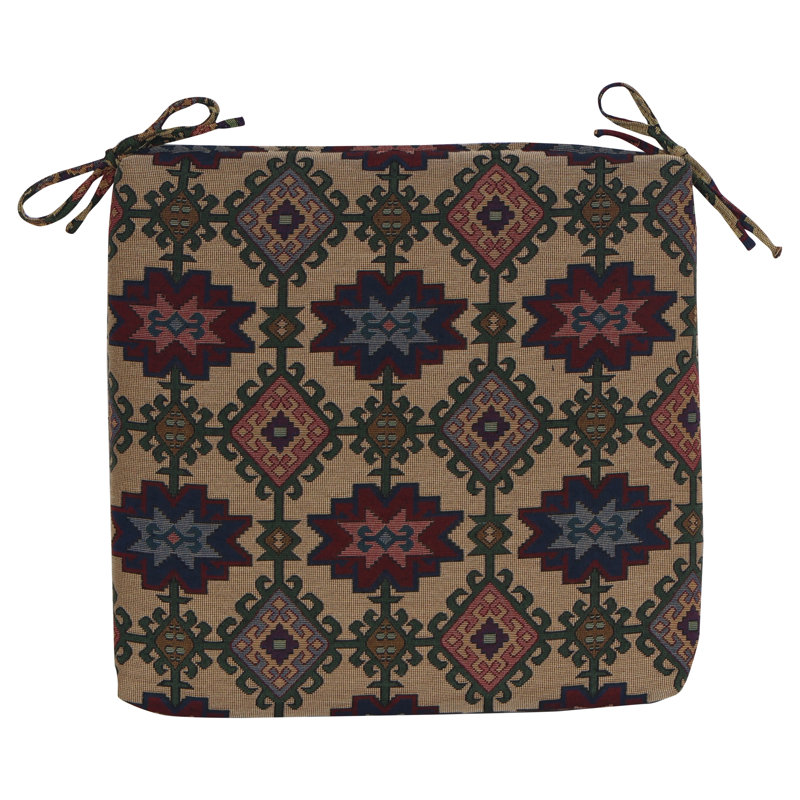 20-Inch By 19-Inch Tapestry Chair Cushion