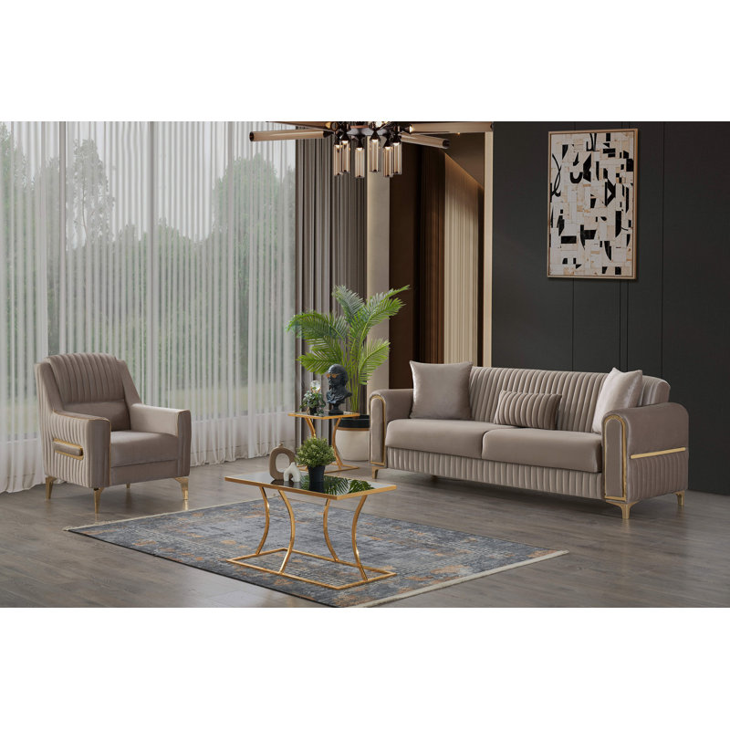 Chaise rembourrée en tissu de velours Melody