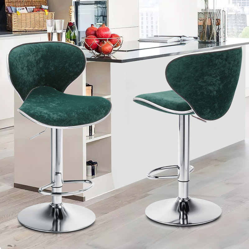 Tabourets de bar Anaum, Vert foncé