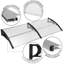 Latitude Run 200cm W x 80cm D Polycarbonate Cover Retractable Door / Window Awning-222474384