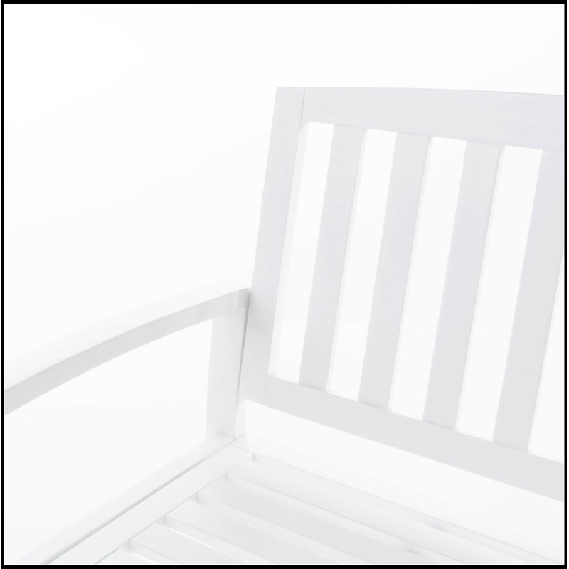 Banc en bois Farmhouse, Blanc