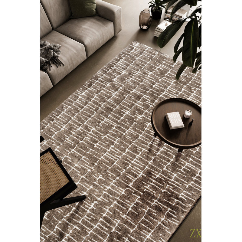Tapis en polyester recyclé Nina Genesis, Rectangulaire 7 pi 10 po x 10 pi
