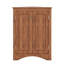 Armoire de rangement triangulaire pour salle de bain avec étagères réglables, version autoportante idéale pour la cuisine-1548675452