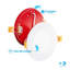 Ensemble de plafonniers encastrés à DEL de 4 pouces Infibrite, résistant au feu pendant deux heures, lumière blanche chaude de 3 000 kelvins, finition blanche, 9 watts, 750 lumens, intensité variable, indice d'humidité, ensemble de 6-123845388-123845390-123845392