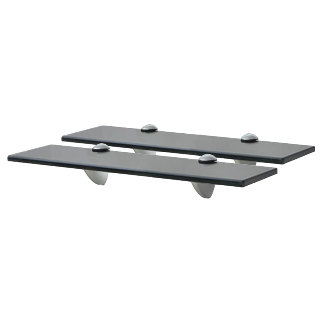 2 Piece Glass Floating Shelf