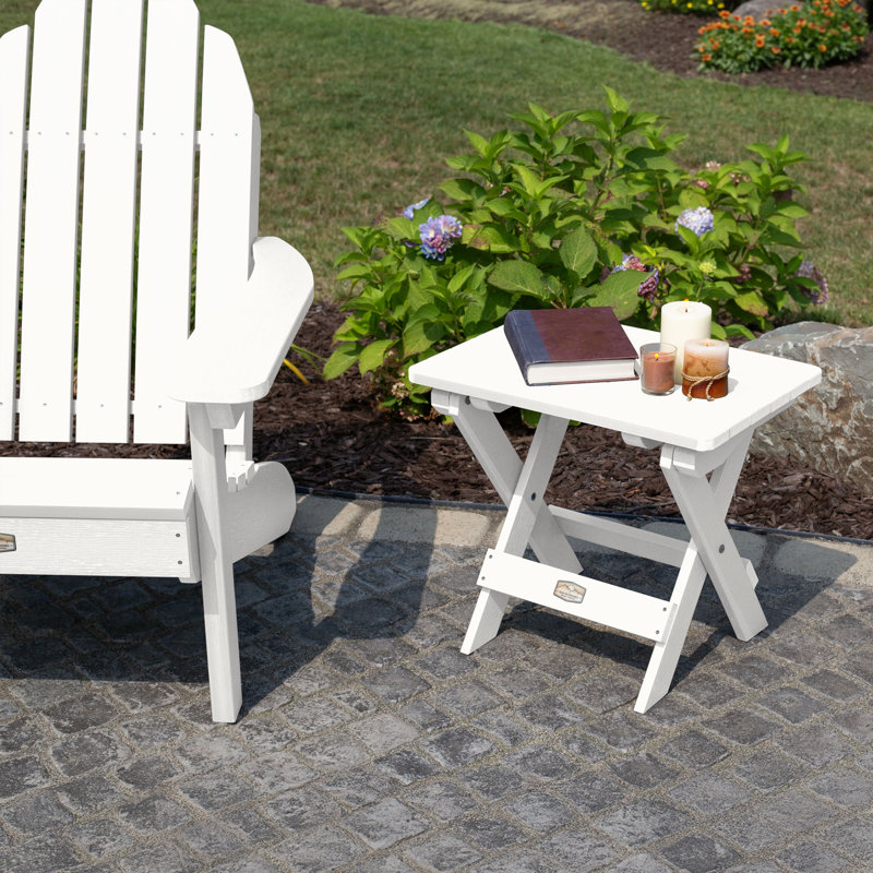 Mountain Bluff Adirondack Chair with Ottoman, White