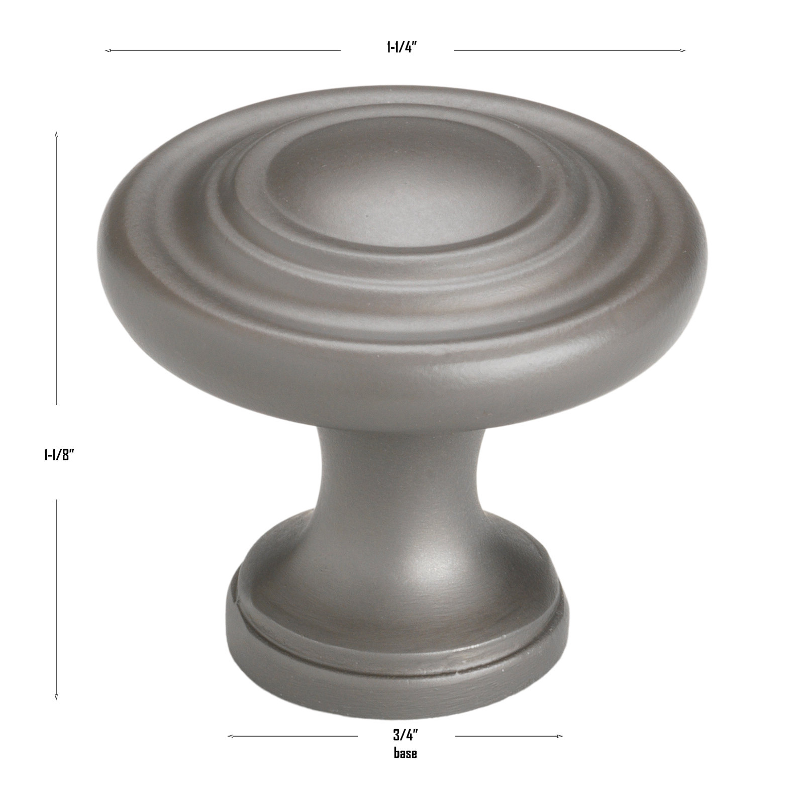 Mushroom Knob Multipack, Graphite