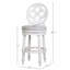 Tabouret de bar 31 po avec dossier et siège pivotant en bois blanc 31 po, 1 pièce-38882992