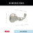 Delta Becker Wall Mounted Double Towel Hook-116285000