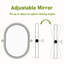 Miroirs muraux ovales en métal avec cadre incliné-2055356699-2055356693
