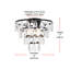 Plafonnier encastré 3 lumières Bryd-983404005-983404007